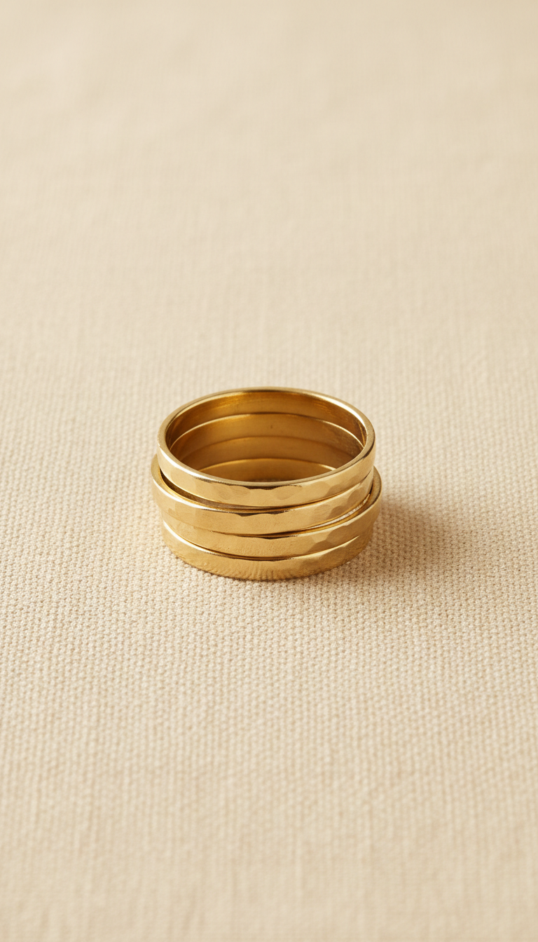 Brass fidget ring handcrafted