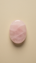 Rose quartz worry stone