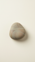 Ceramic pocket pebble smooth finish