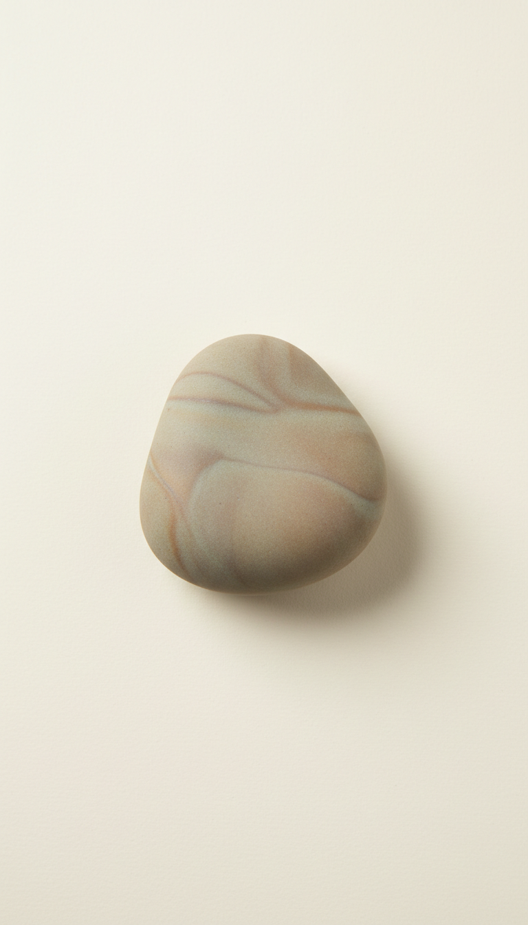 Ceramic pocket pebble smooth finish