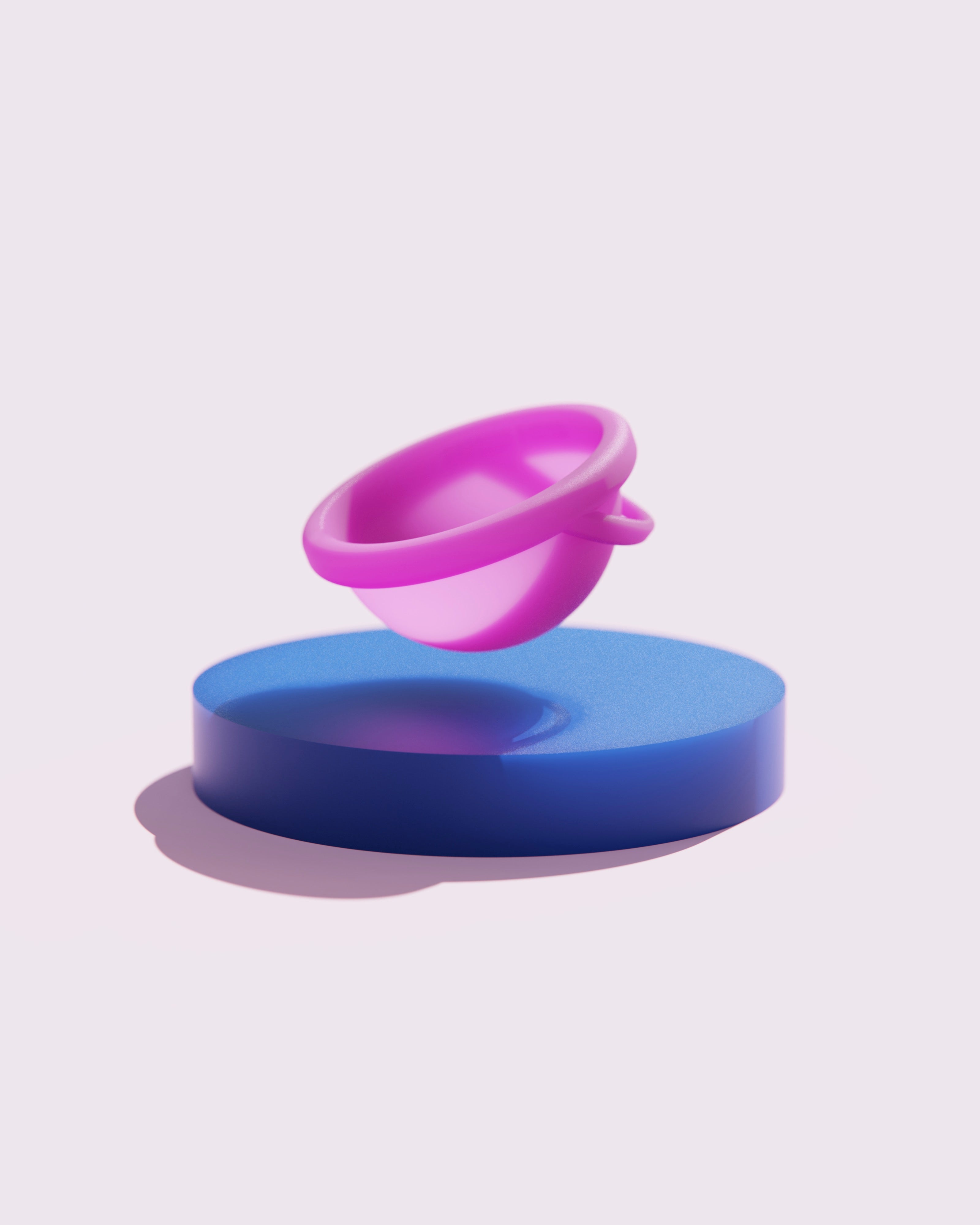 Reusable Menstrual Disc with Easy to Reach Loop