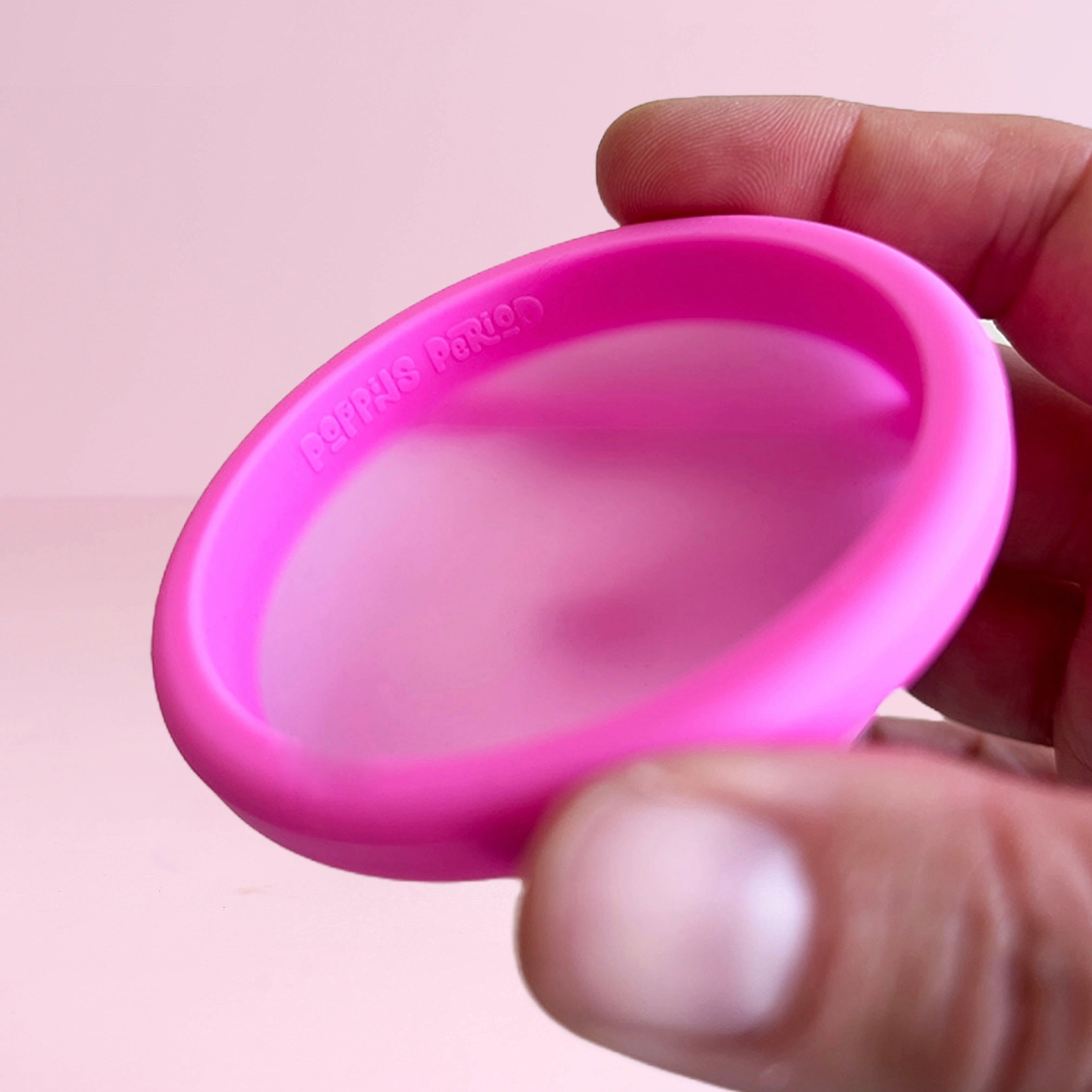 Reusable Menstrual Disc with Easy to Reach Loop
